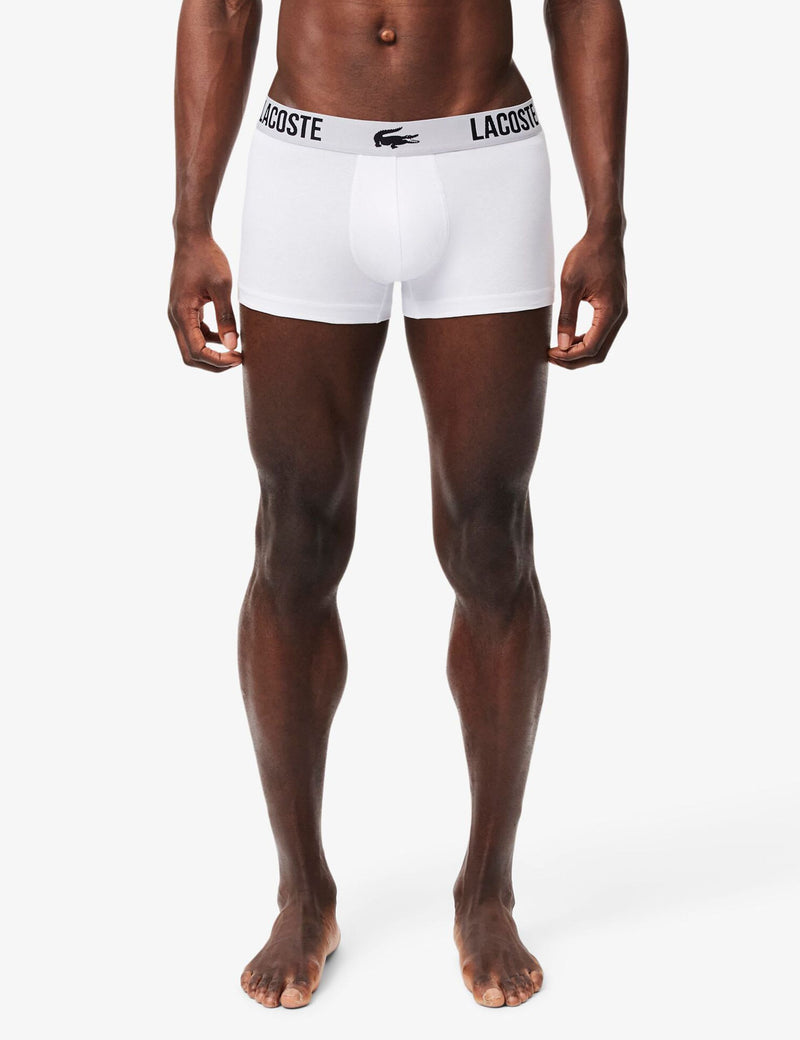 Lacoste cotton stretch trunks 3 pack, imported from the UK