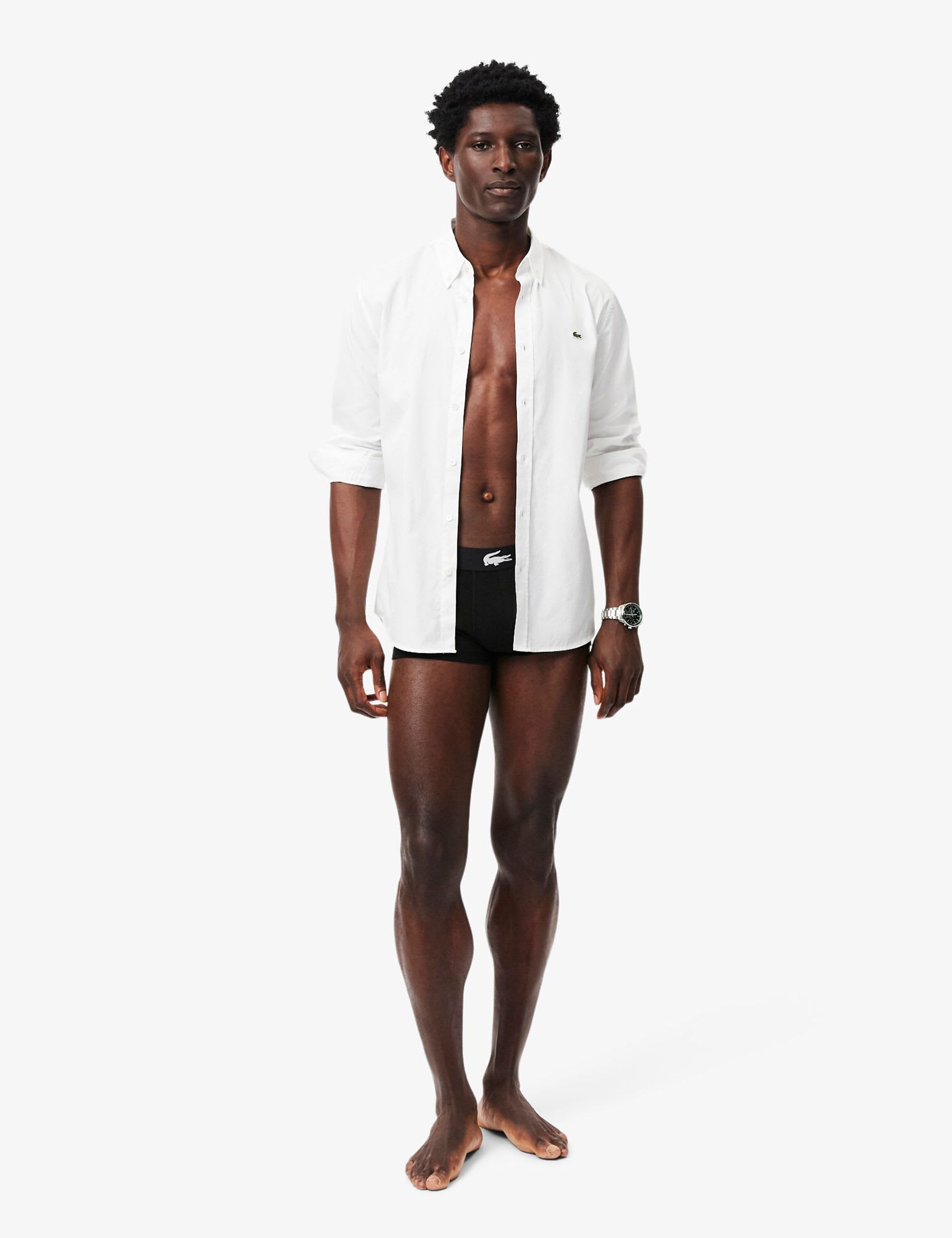 Lacoste cotton stretch trunks 3 pack, imported from the UK