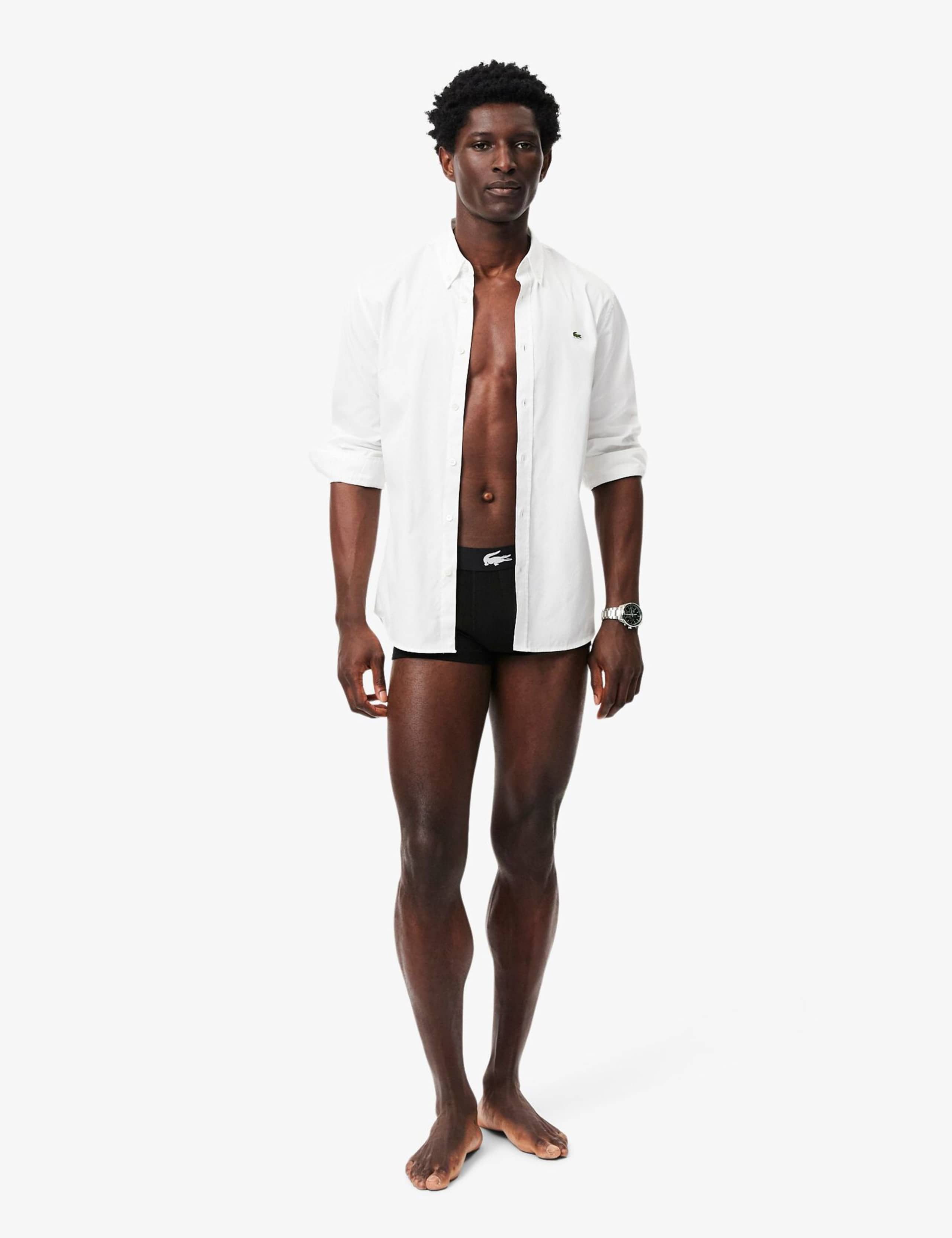 Lacoste cotton stretch trunks 3 pack, imported from the UK
