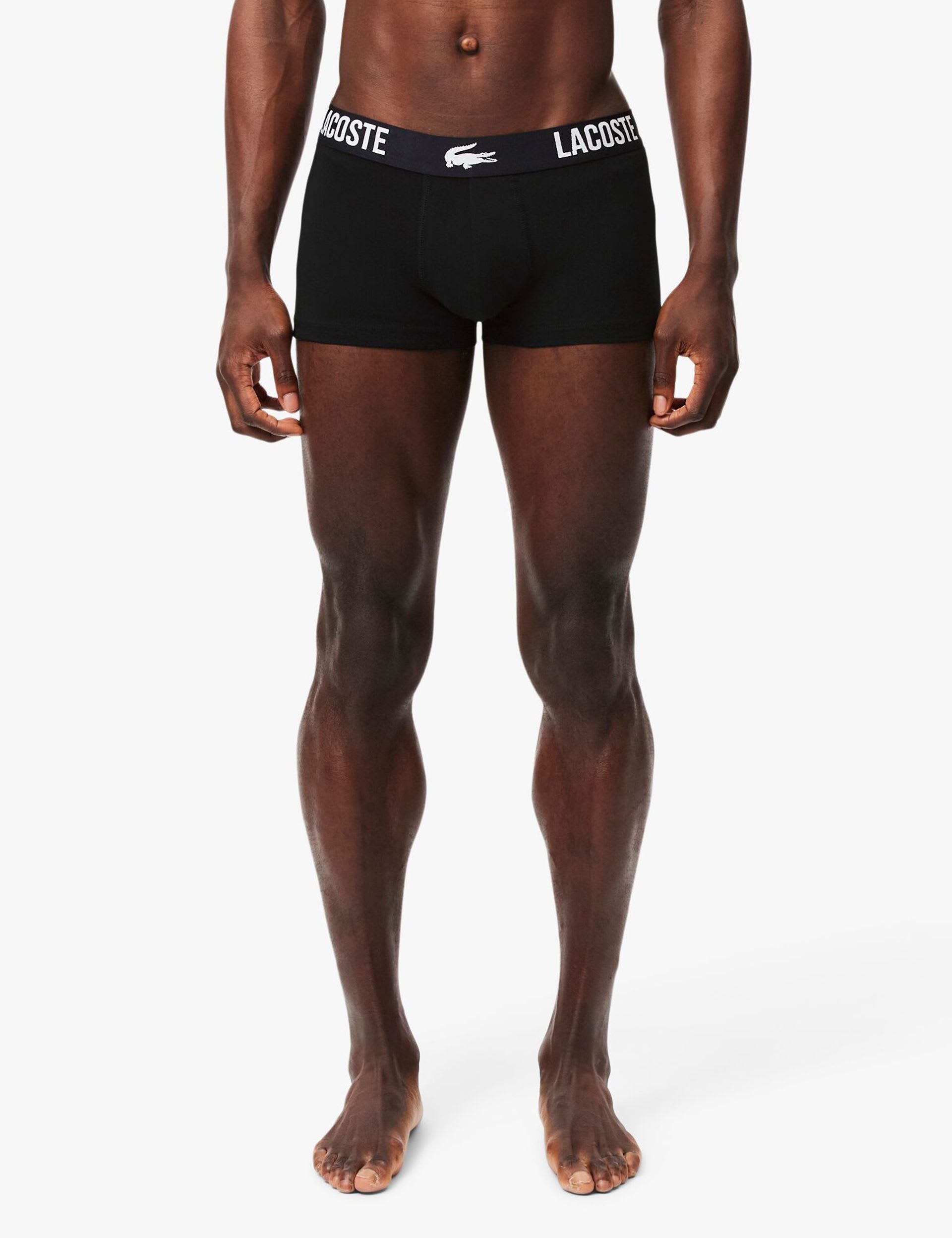 Lacoste cotton stretch trunks 3 pack, imported from the UK