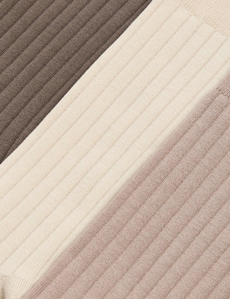 Autograph Egyptian Cotton Ribbed Socks 3 Pack - British product