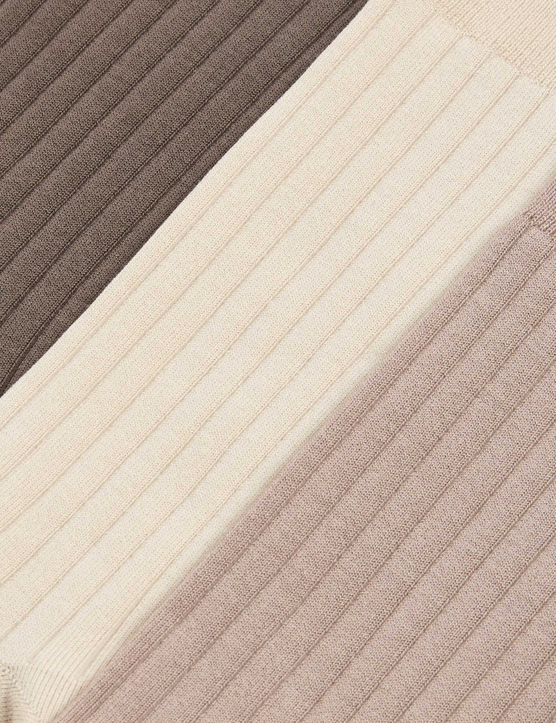 Autograph Egyptian Cotton Ribbed Socks 3 Pack - British product