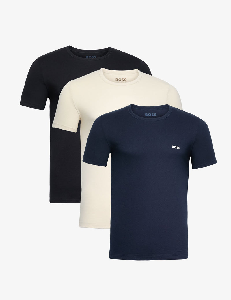 Boss pure cotton crew neck t-shirts 3 pack, imported from the UK