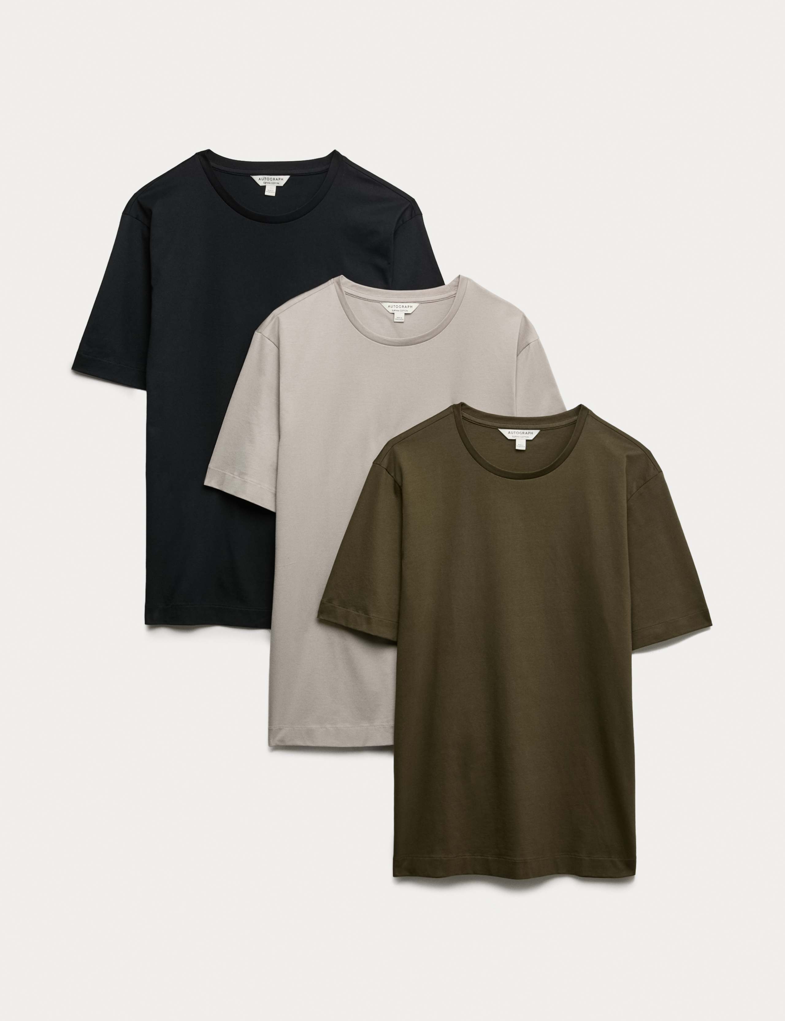 Autograph pure Supima cotton t-shirts 3 pack, imported from the UK