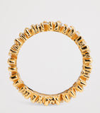 Suzanne Kalan Yellow Gold and Mixed Diamond Tech Ring Jackets (Size 8.5)