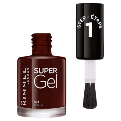 Rimmel London Super Gel Nail Polish 043 Venus 12ml, imported from the UK