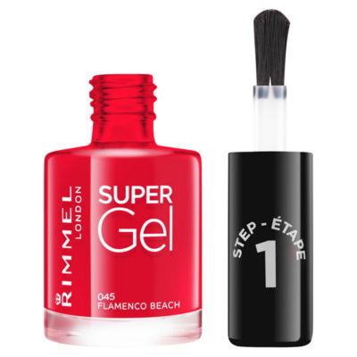 Rimmel Super Gel Nail Polish Flamenco Beach 12ml, imported from the UK