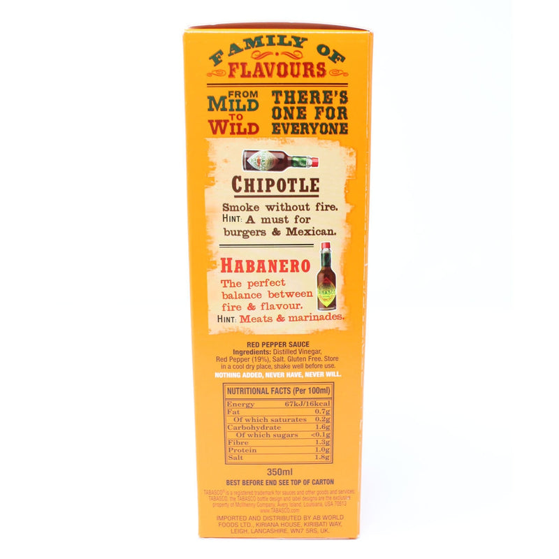 McIlhenny Co. Tabasco Red Hot Sauce 350ml (British brand)