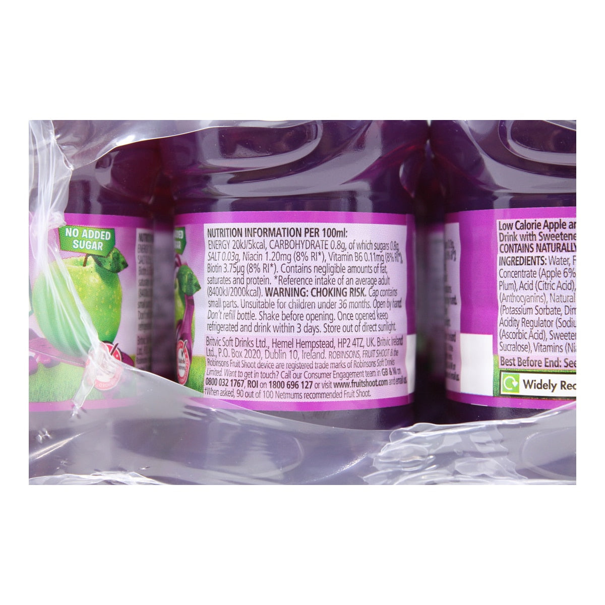 Fruit Shoot Apple & Blackcurrant squash 24 x 200ml - British product