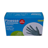Finesse Professional Blue Vinyl Gloves in Medium 200 Pack