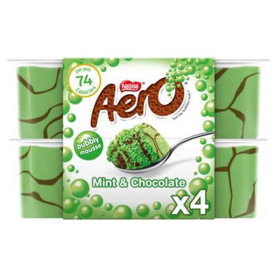 Aero Peppermint Chocolate Mousse 58g Pot - British product