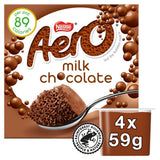 Aero Milk Chocolate Mousse 4 x 59g - British product