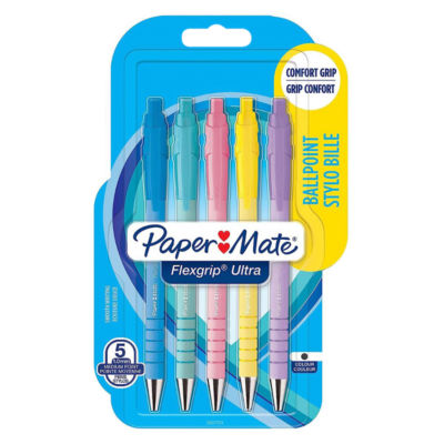 Paper Mate pastel ballpoint pens 5 pack, imported from the UK