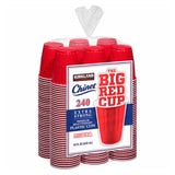 Kirkland Signature red plastic cup 240 pack, UK version