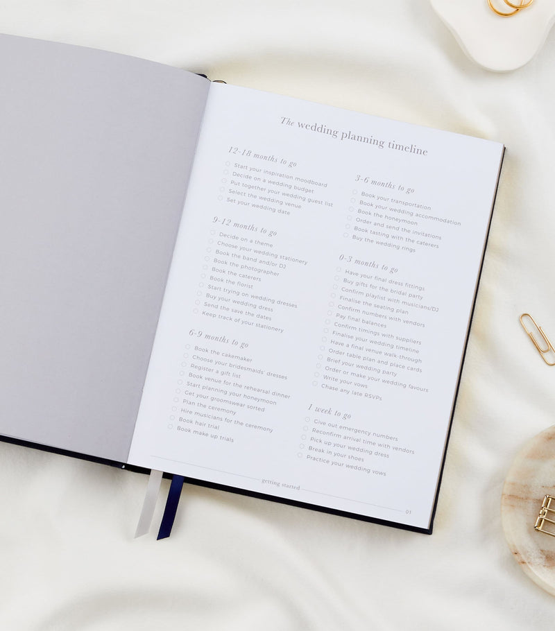 Blush and Gold My Wedding Planner Journal