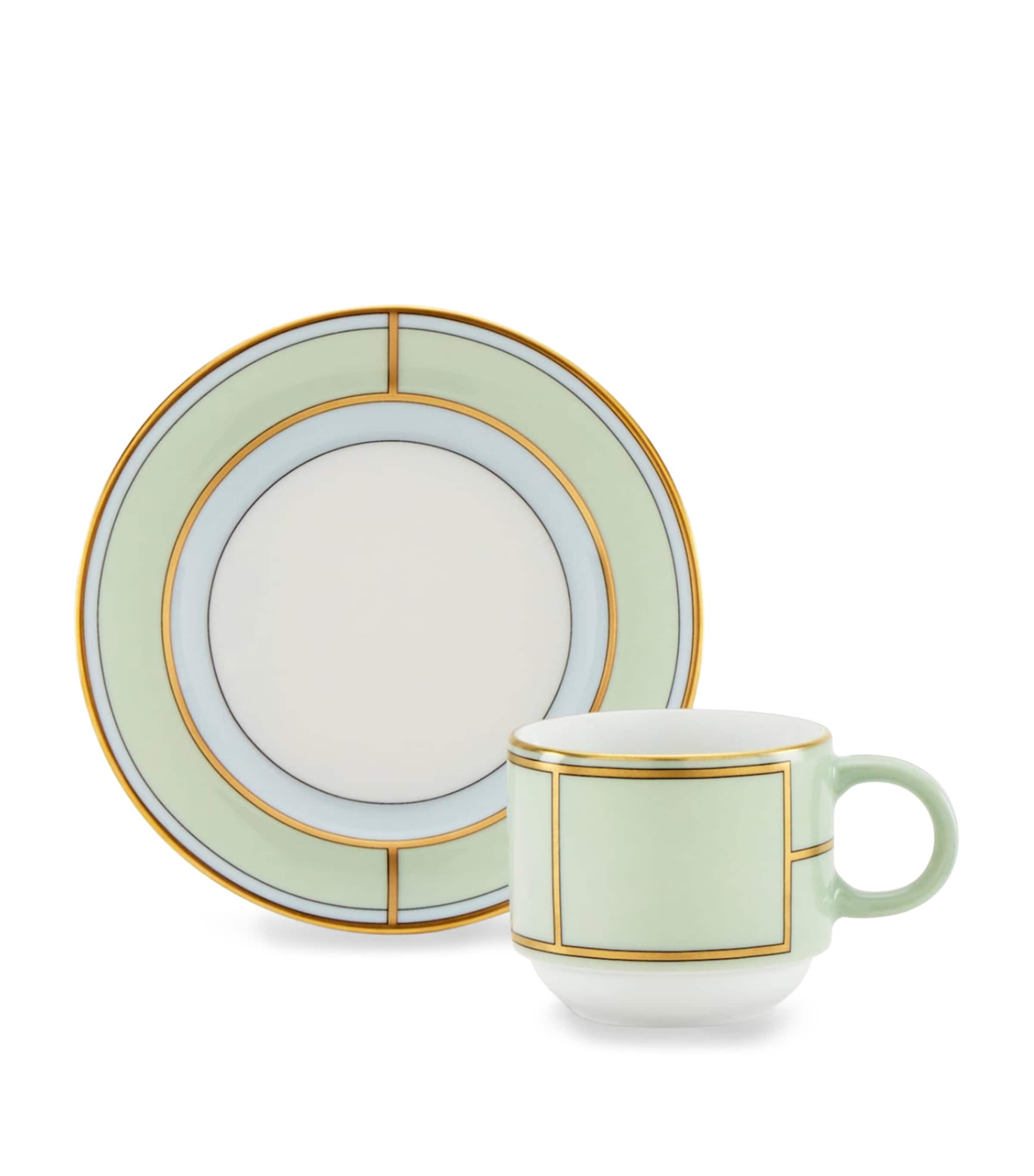 GINORI 1735 Verde Coffee Cup 85ml, UK version