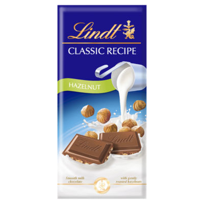 Lindt Milk Hazelnut Chocolate Bar 100g, UK version