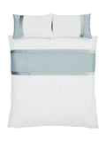 Catherine Lansfield teal blue sequin cluster duvet cover and pillowcase set - British product