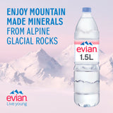 Evian mineral still water 1.5L - British product