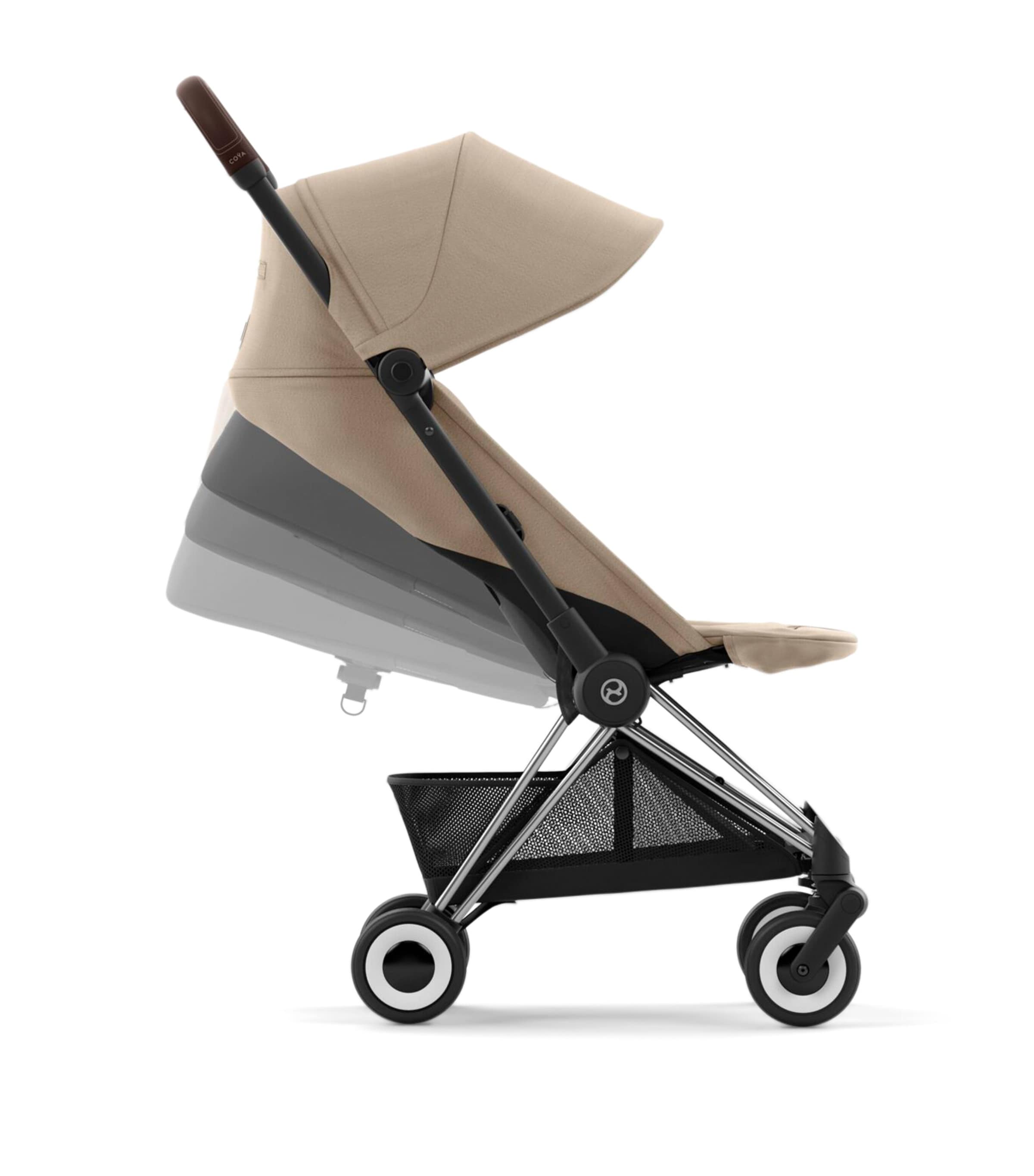 Cybex COYA Stroller in Matte Black Cozy Beige - British product