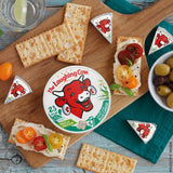 The Laughing Cow light blue cheese spread triangles 120g x8 (British brand)
