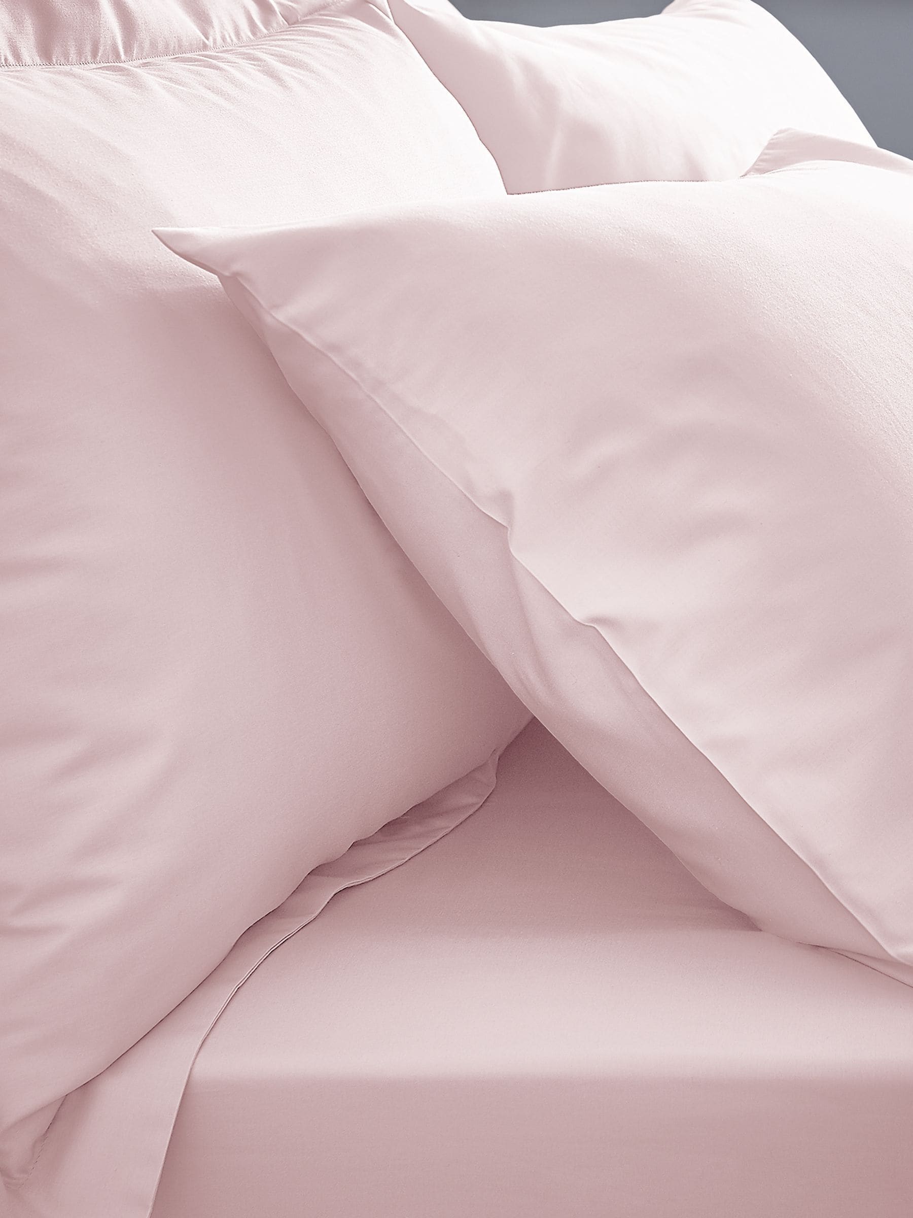 Bianca Blush Pink Super King fitted sheet - British product