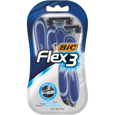 Bic Flex 3 men's 3 blade disposable razors x4 pack - British product