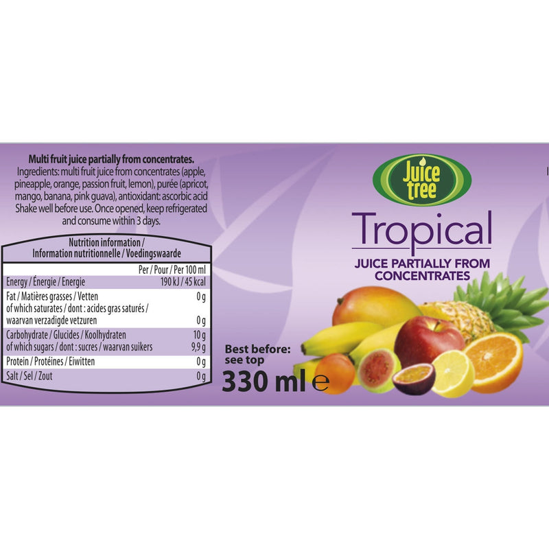 Juice Tree Tropical Juice 12 x 330ml, UK version