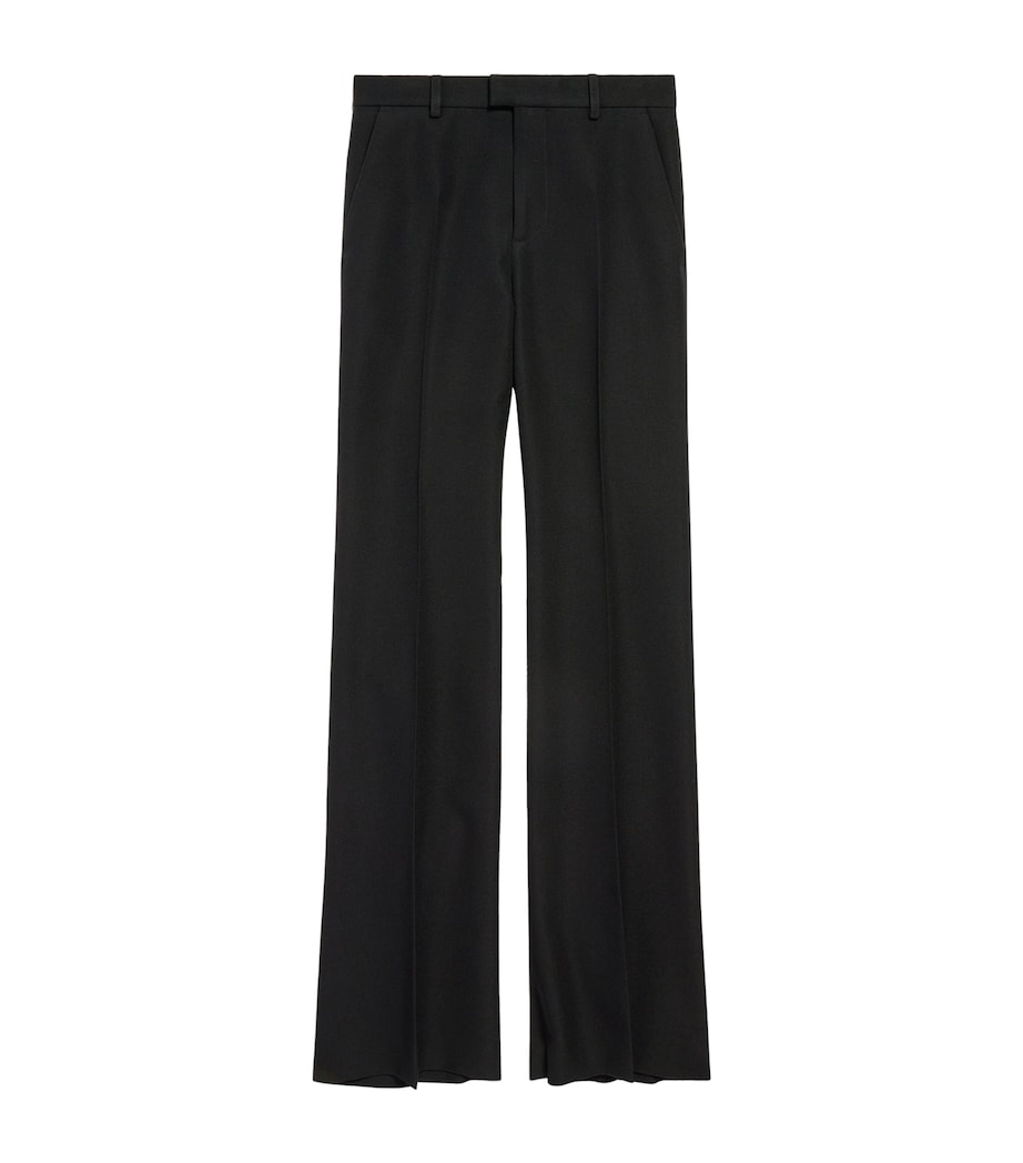 Balenciaga wool flared trousers - British product