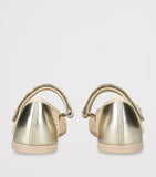 Girls' Mesh Glitter Ballet Flats with Velcro Fastening