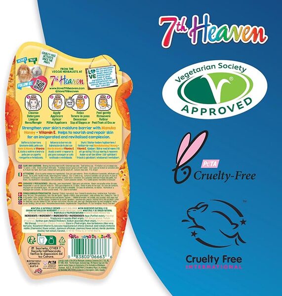 7th Heaven Manuka Honey Peel Off Mask with Vitamin E - British product