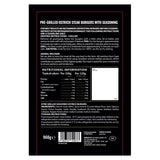 The Lions Kingdom ostrich burgers 4 x 8 x 120g (British brand)