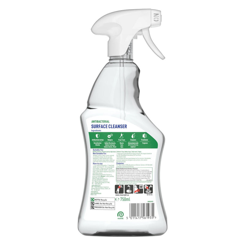 Dettol antibacterial surface cleanser 4 x 750ml - British product
