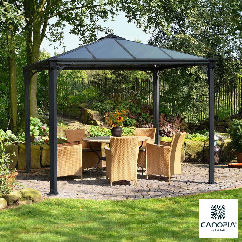 Palram Canopia Palermo gazebo 3x3m, imported from the UK