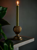 Rockett St George Gold Taper Candle Holder 1.5cm width, imported from the UK