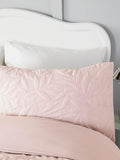 Serene Pink Luana quilted duvet cover set (British brand)