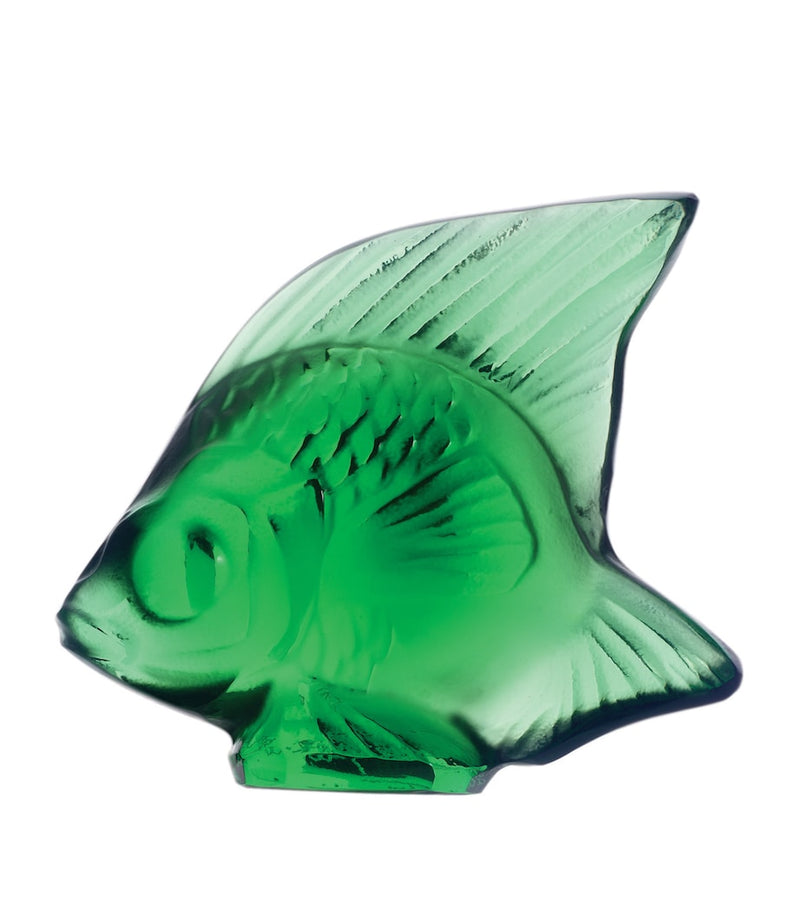 Lalique crystal fish sculpture, UK version