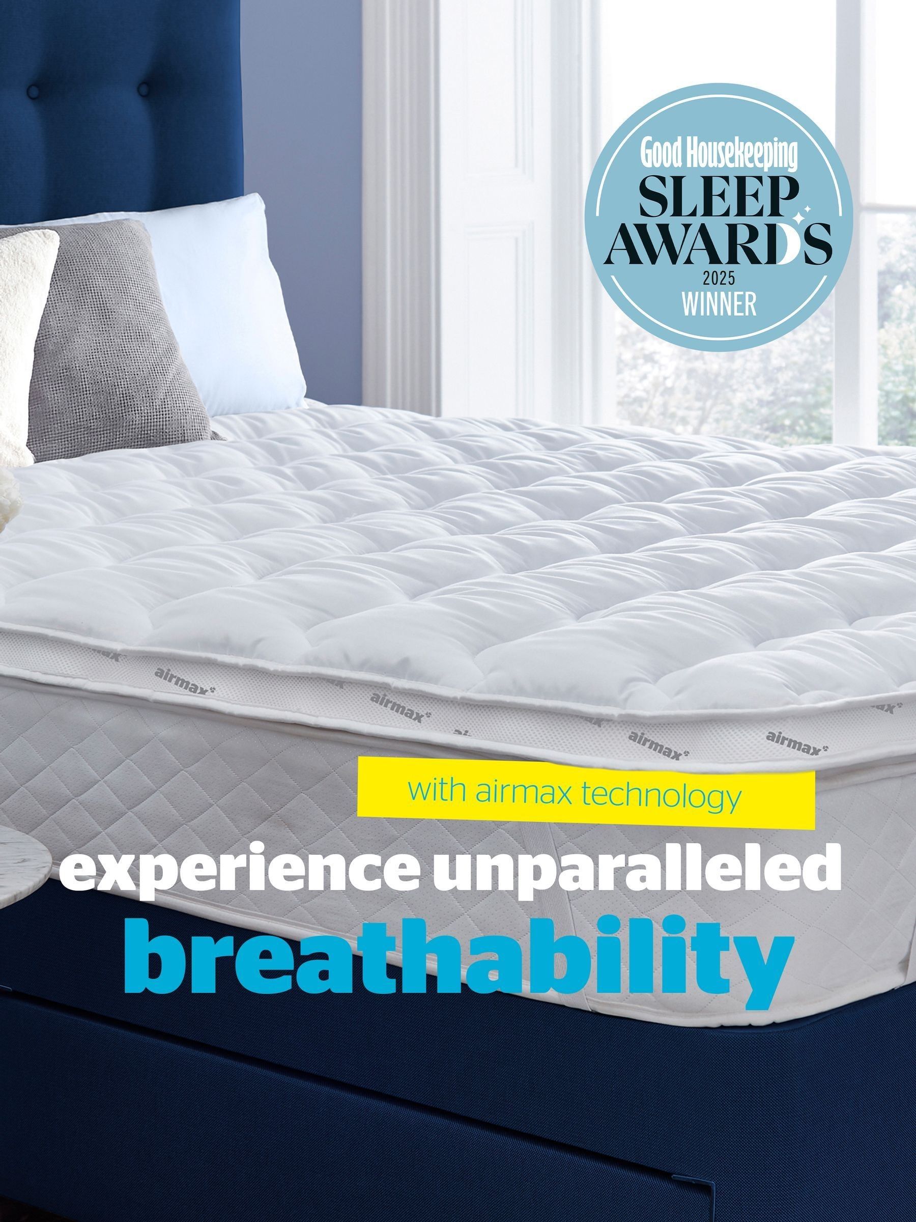 Silentnight Airmax 500 5cm Mattress Topper (British brand)