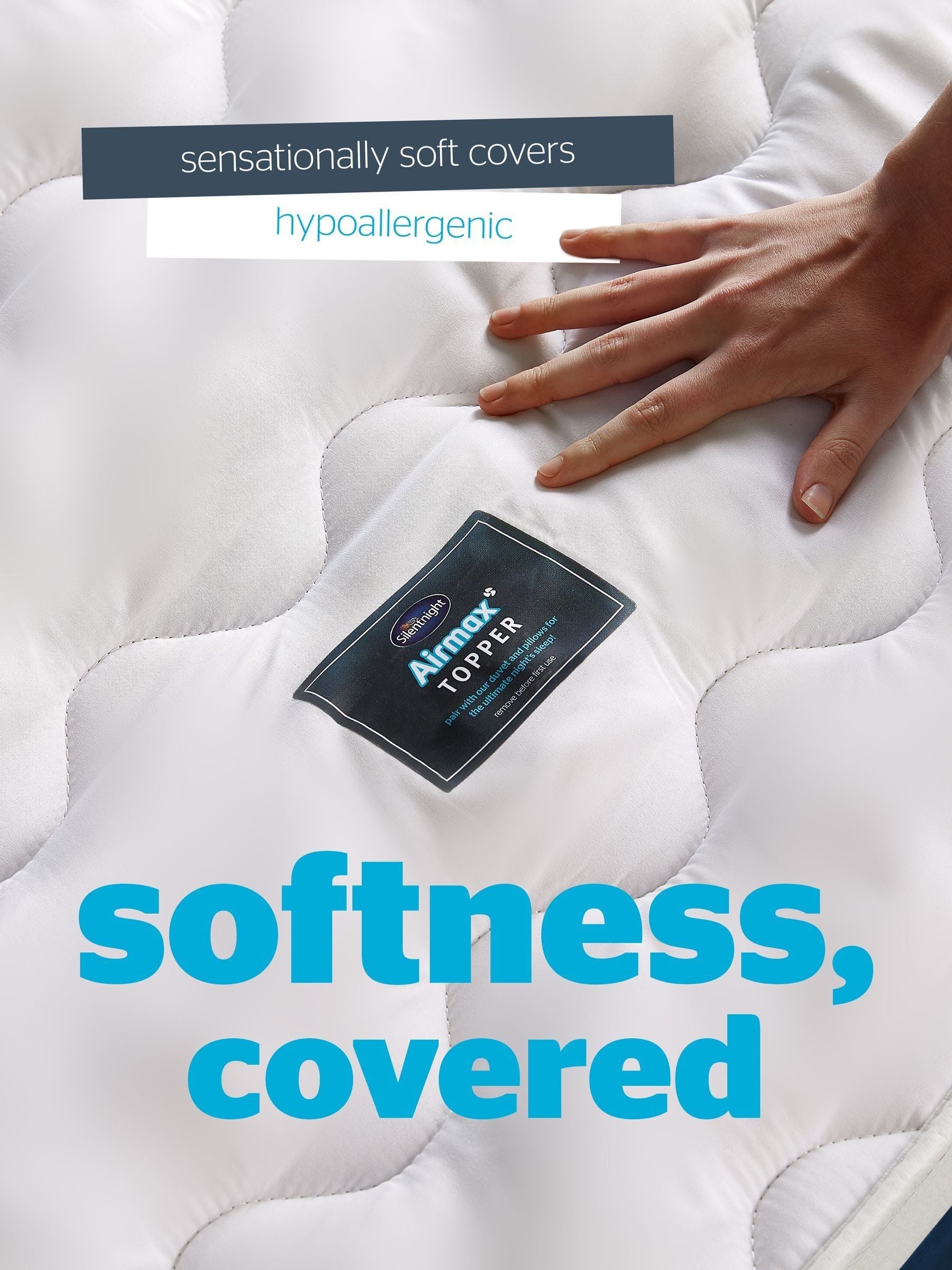 Silentnight Airmax 500 5cm Mattress Topper (British brand)