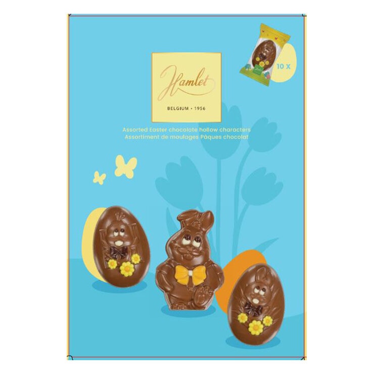Hamlet Belgian chocolate Easter characters bunnies and chicks (British brand)