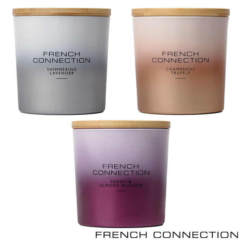 French Connection Ombre candles 322g 3-piece set - British product