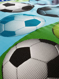 Catherine Lansfield blue football duvet cover and pillowcase set - British product