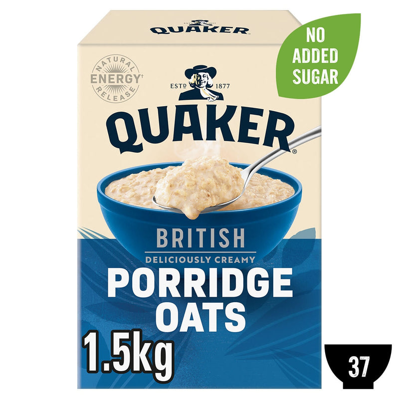 Quaker rolled oats 2 x 1.5kg, imported from the UK