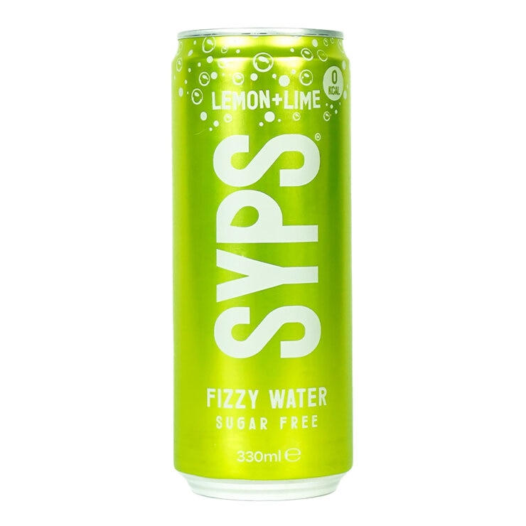 SYPS Fizzy Water Lemon & Lime 12 x 330ml (British brand)