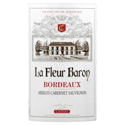 Calvet La Fleur Baron Bordeaux Merlot-Cabernet Sauvignon red wine 75cl - British product