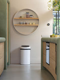 Brabantia White 60L Touch Bin - British product