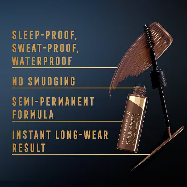 Max Factor Browfinity Longwear Brow Tint Medium Brown, UK version