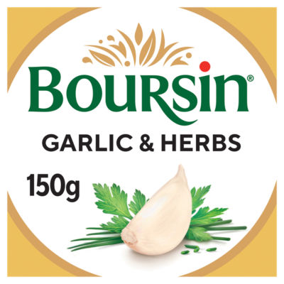 Boursin Garlic Herbs Soft Cream Cheese 150g - British product