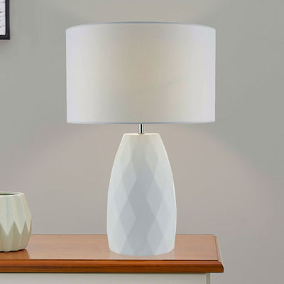 Geometric Table Lamp White Decorative Lighting 1.5 kg