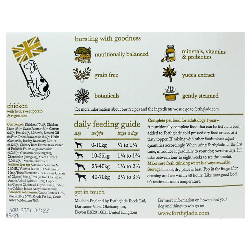 Forthglade Grain Free Variety Pack wet dog food 12x395g - British product
